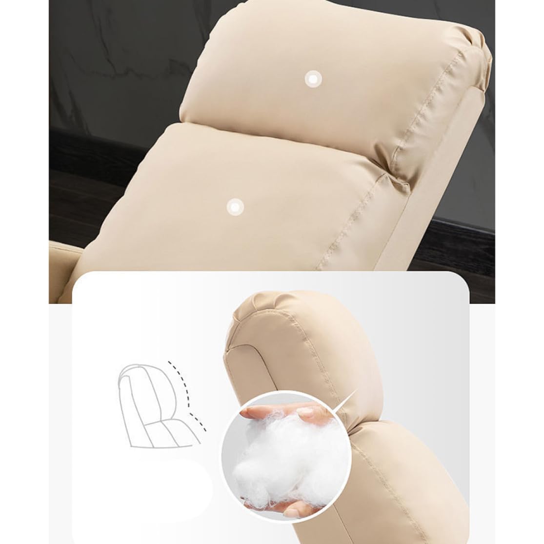 パーソナルチェア, 1掛けソファ, ライトベージュ Amazon｜[ADSNS] チェア パーソナルチェア タイプ5. 1Set 手動