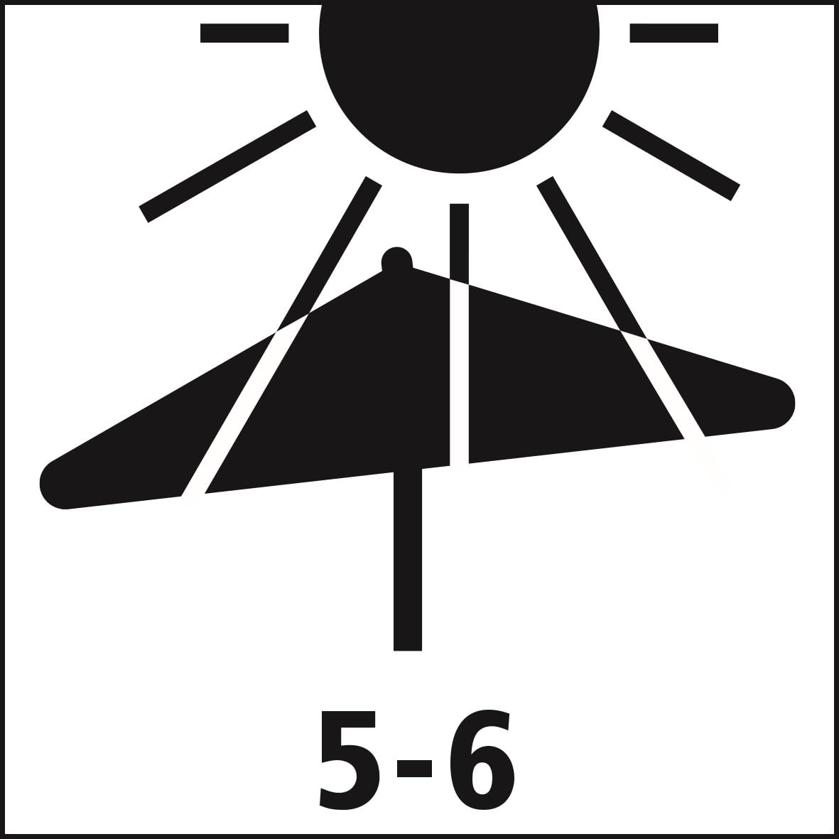 Suncomfort by Glatz Ombrellone Shell-Turn 210 x 150 cm