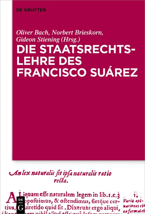 Die Staatsrechtslehre des Francisco Suárez (German Edition)      Kindle Edition
