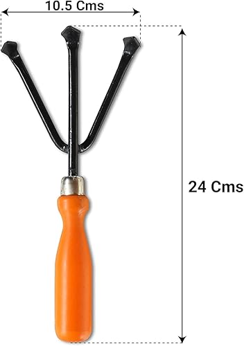 Miniatura 4 de Juego de herramientas manuales de jardinería  5 piezas (cultivador, llana grande y pequeña, desbrozadora, tenedor)  Herramientas de jardinería para