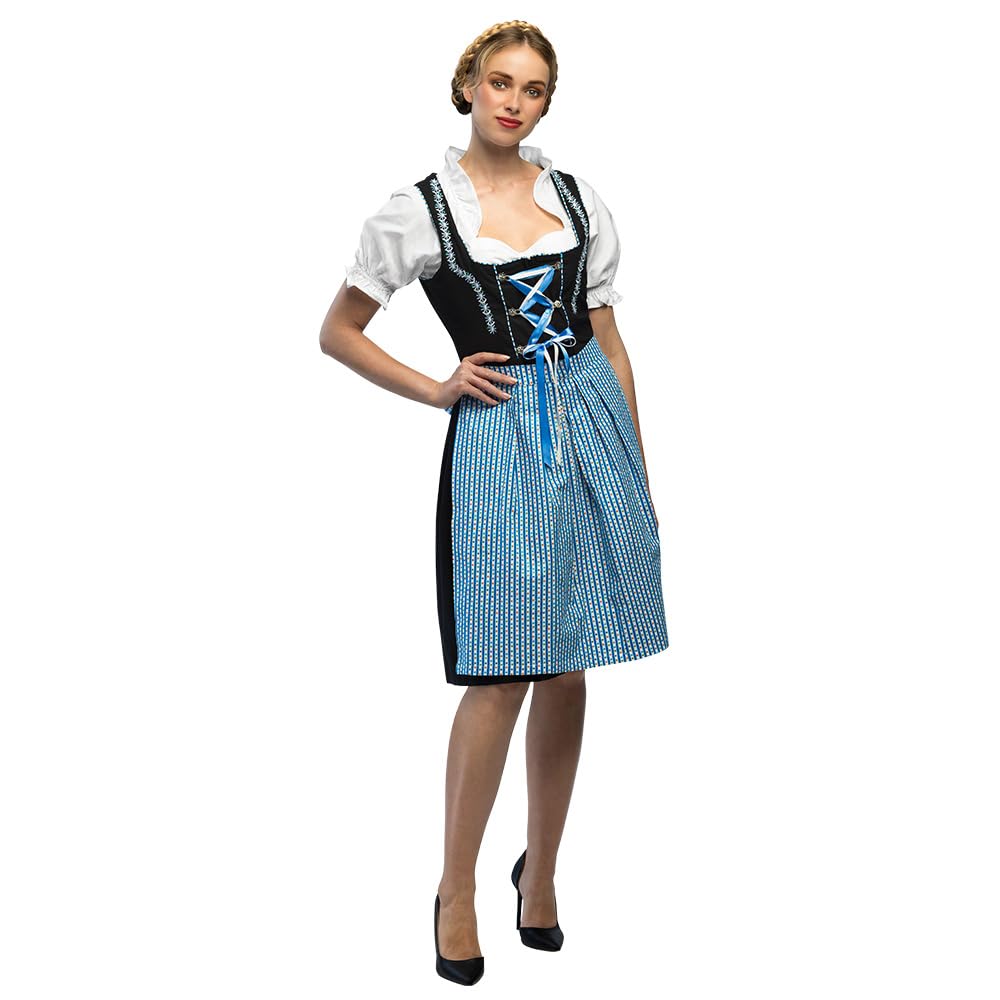 Boland - Kostüm Bayerin, Kostümset mit Dirndl, Bluse und Schürze, Faschingskostüme Damen für Karneval und Bierfest