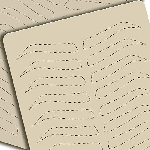 No Ink Microblading Supplies Double Sided Practice Skin For Eyebrow Tattoo Latex Dotted- Skin Kits Latex Skin Microblading Fake Skin Sheets(5 pieces)