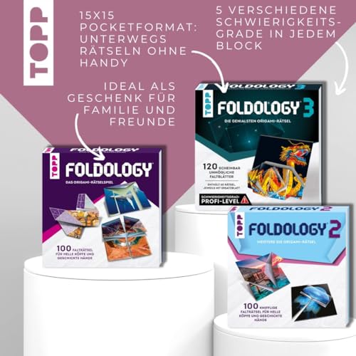 Foldology 2 – Meistere die Origami-Rätsel. 100 herausfordernde Falträtsel für helle Köpfe und geschickte Hände.