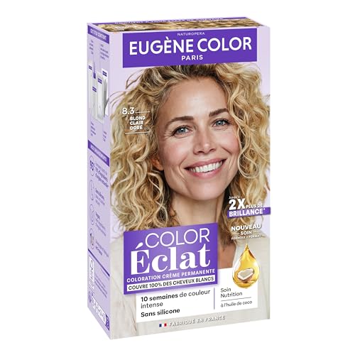 Coloration Cheveux Permanente Eugène Color 8.3 Blond Clair Doré