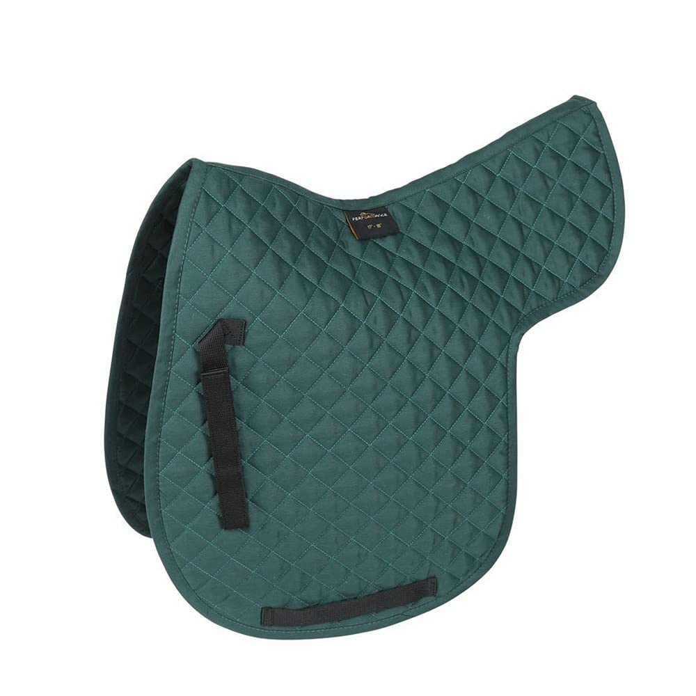 Shires Performance Lite Numnah - 15-16.5" Green Size 15