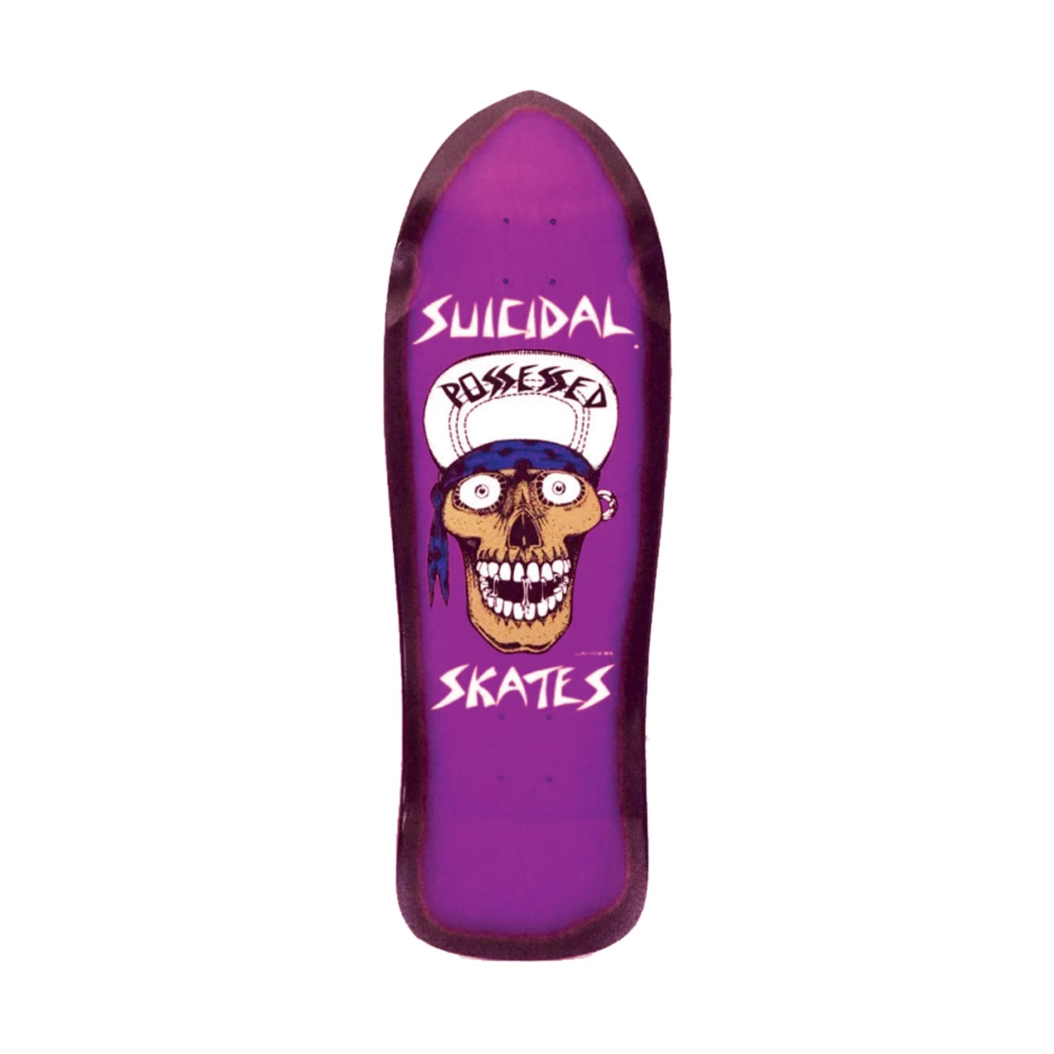 Skateboard Deck Suicidal Punk Skull Re-Issue Pink 10.125" Old School