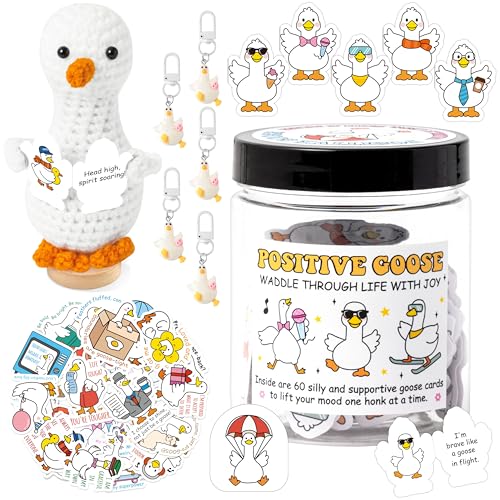 Y1tvei Positive Affirmation Goose Gifts - 119Pcs Emotional True Support