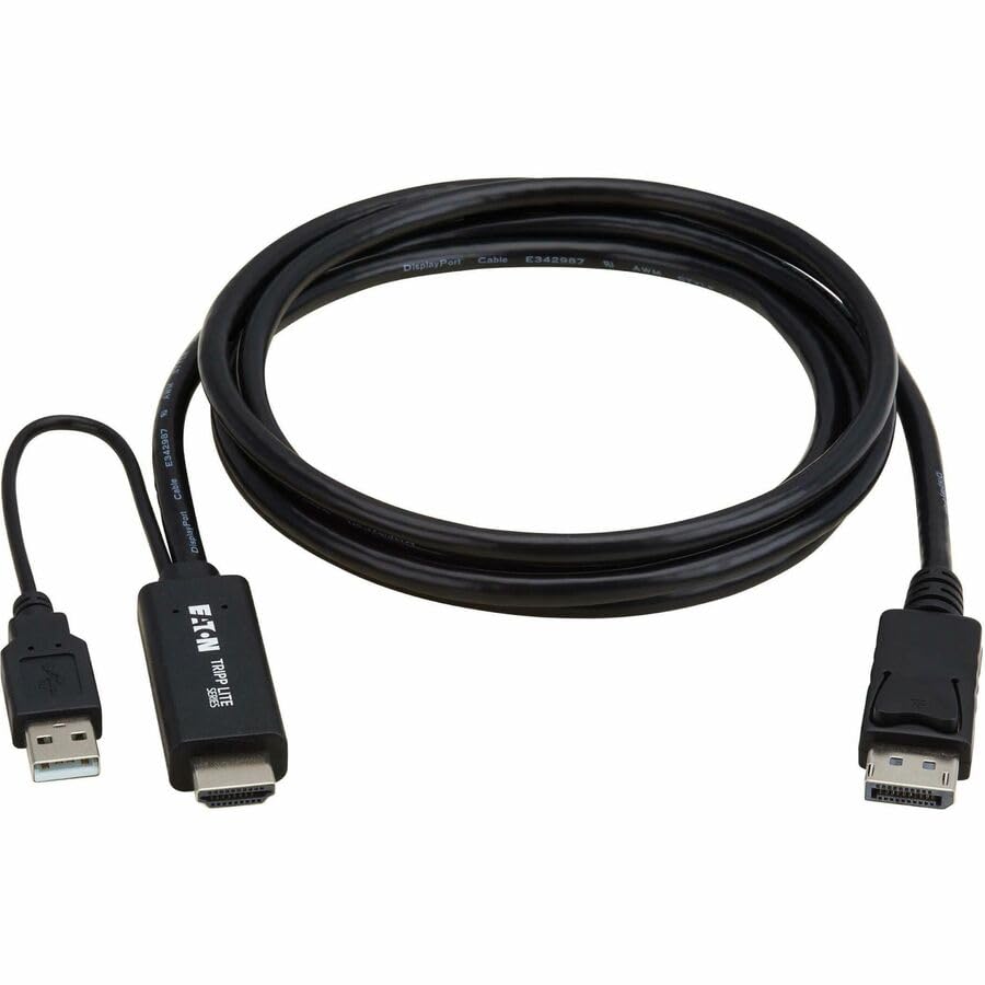 Câble adaptateur HDMI vers DisplayPort actif (M/M) - 4K 60 Hz, alimentation USB, noir, 2 m