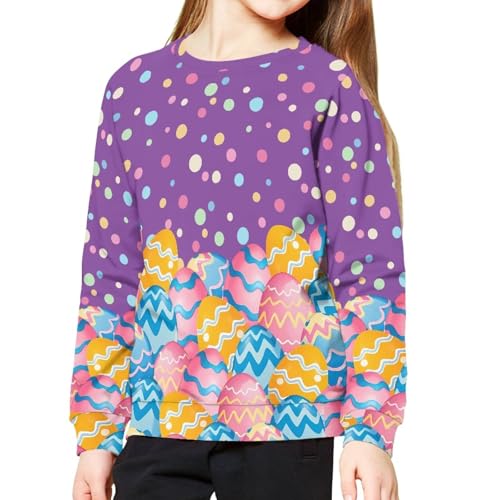 Kids Oversized Hoodies Cute Graphic Long Sleeve Crewneck Sweatshirt Fall Clothes4