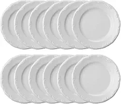 Kit Prato Raso Porcelana Pomerode 12 peças Schmidt