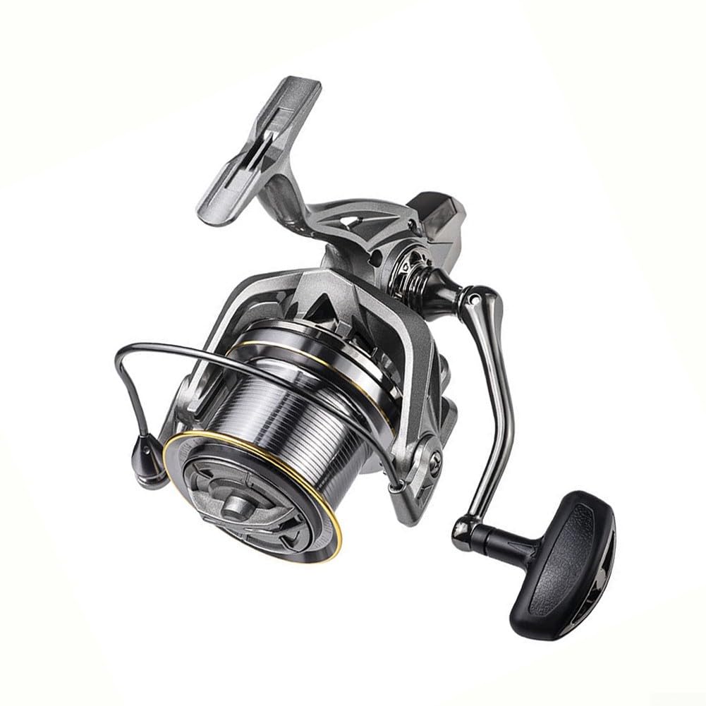 Langlebiges Metall Spinnrolle für Meer 20kg Bremse | Metallgehäuse, 20kg Maximalbremse, links/rechts umstellbar, korrosionsbeständig, ideal für Monsterfische