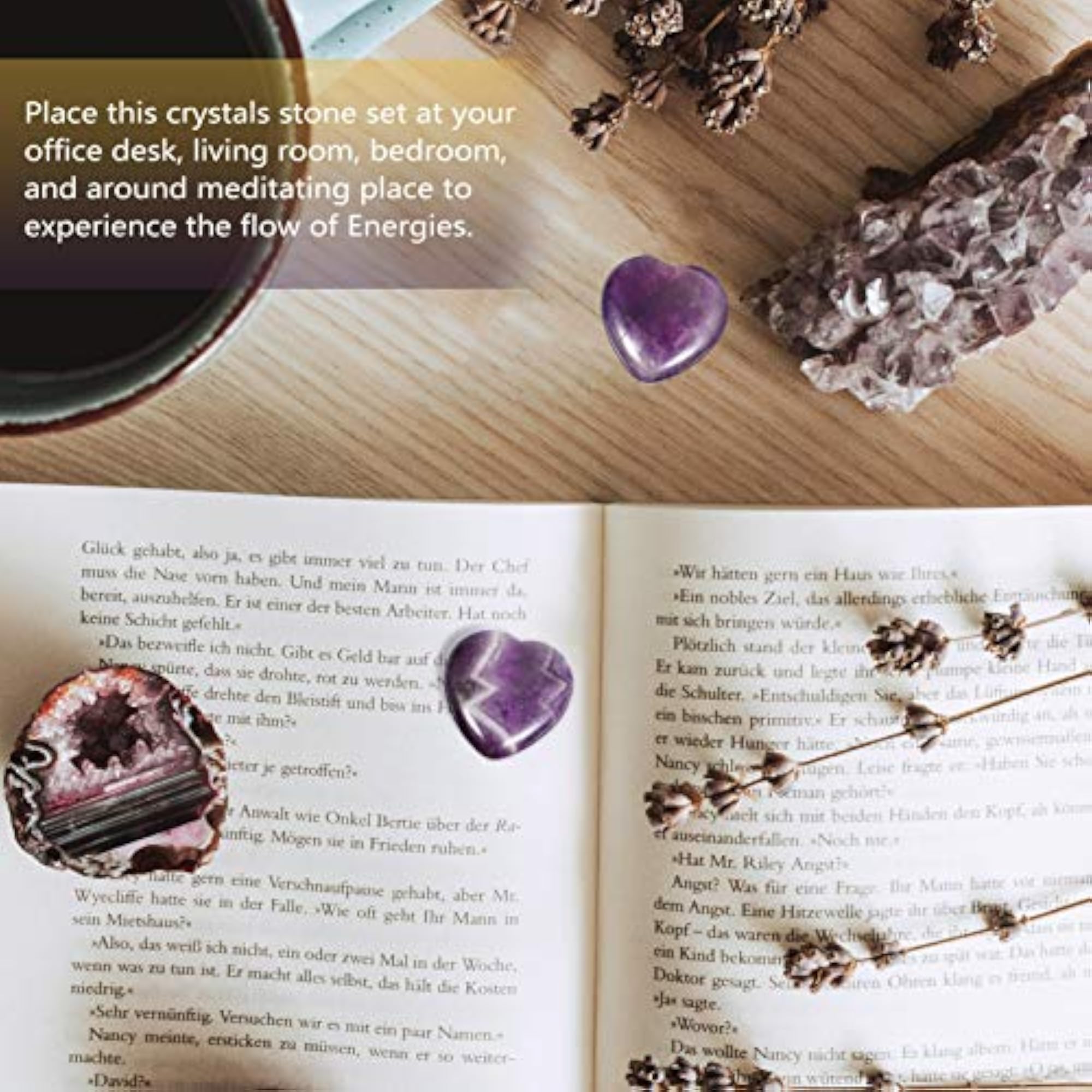 5pcs Crystal Healing Stones Chakra Crystals Set