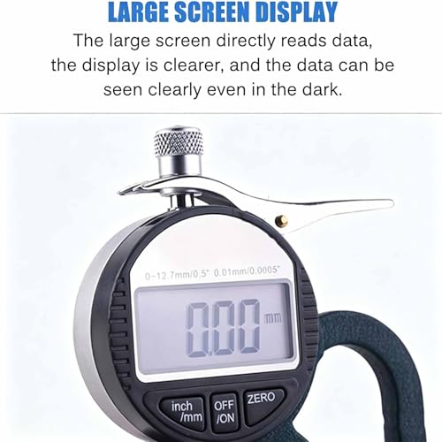 Calibrador digital de espesor con pantalla grande miniatura 3