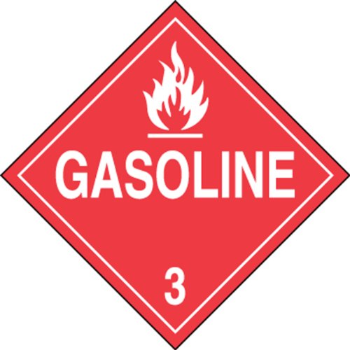 AccuformNMC Hazard Class 3 Flammable Liquids,Gasoline 3" DOT Placard image 3