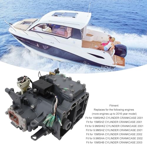 Keenso Cilindro Assy de cabeça de popa manivela 63V W0090 03 1S para motor de 2 tempos 9,9HP 15HP co