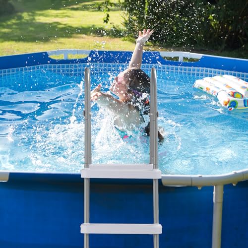 Escalera para piscina de 4 escalones hasta 52in altura miniatura 6