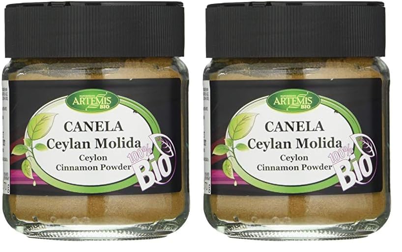 CANELA Ceylan molida XL tarro 70g ECO (Paquete de 2)