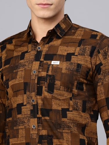 Image of Majestic Man Pure Cotton Printed Trendy & Comfortable Casual Shirt