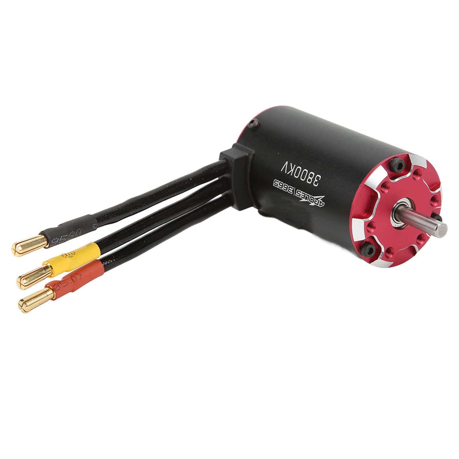 Motor con Sensor sin Escobillas de 4 3665 3800KV para Coches 1/10 RC Carcasa de Aluminio Duradera