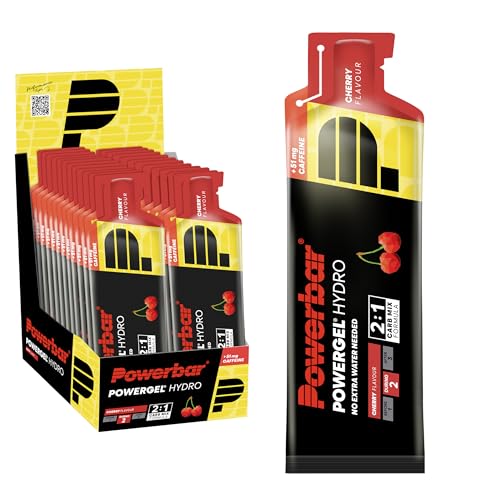 Powerbar - PowerGel Hydro - Cherry - 24x67ml - High Carb Energie Gel - Natrium - 51mg Koffein*