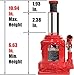 BIG RED TAM92007A Torin Hydraulic Stubby Low Profile Bottle Jack, 20 Ton (40,000 lb) Capacity, Red