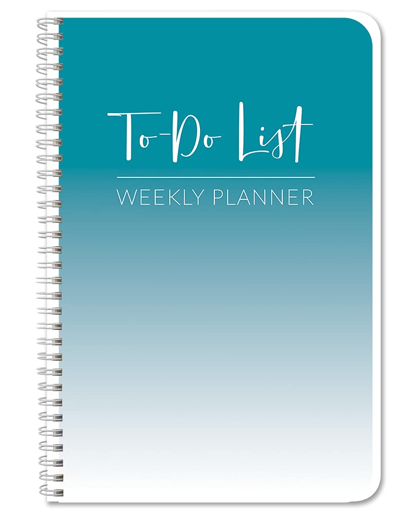 BookFactory Weekly to Do List Planner/Weekly Task Planner Journal - Wire-O, 146 Pages, 6'' x 9'' (Made in USA)