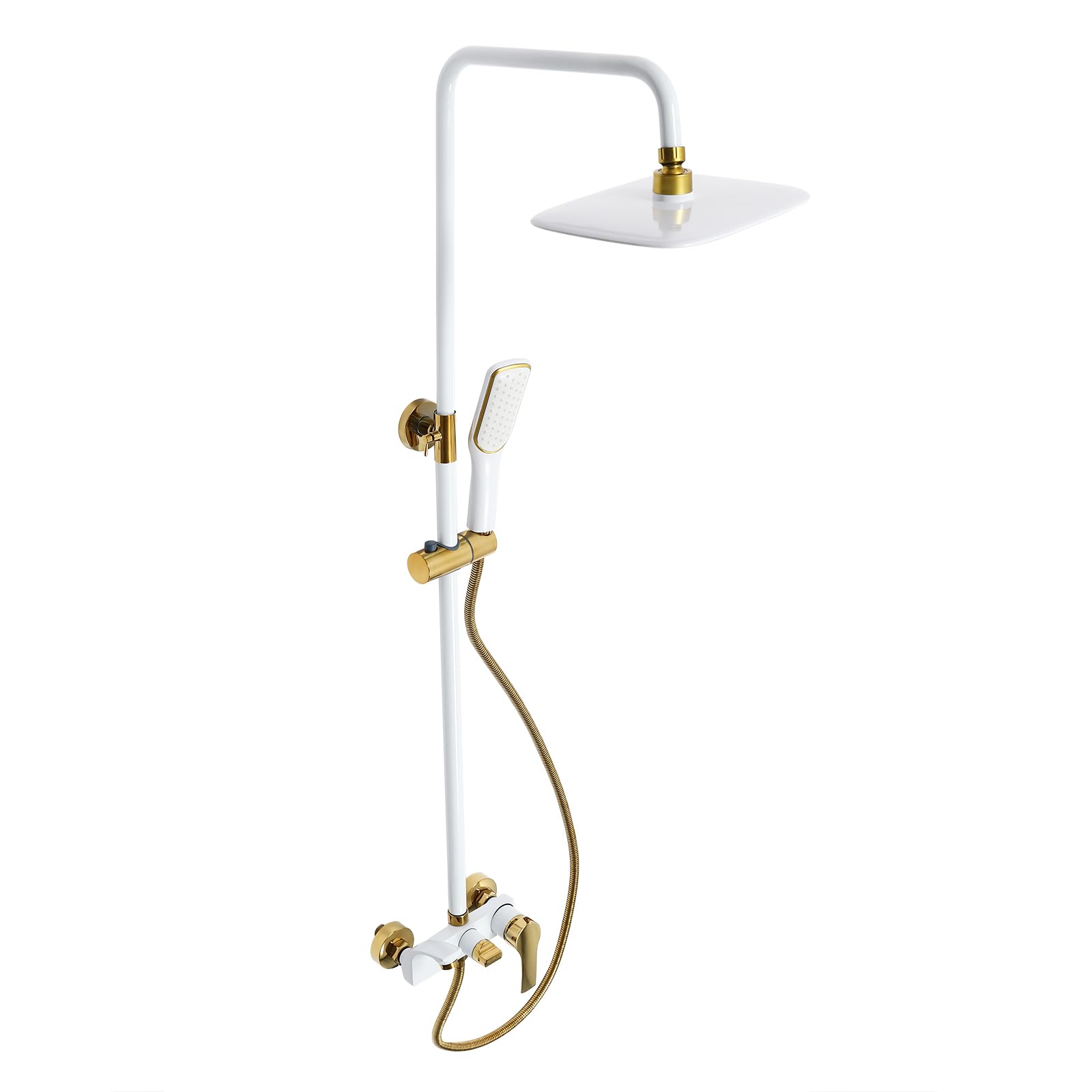Colonna Doccia, Doccia Retro, Sistema Doccia A Parete con Doccetta Regolabile, Altezza regolabile, Costruito per durare, per Bagno Hotel, Spa, Case
