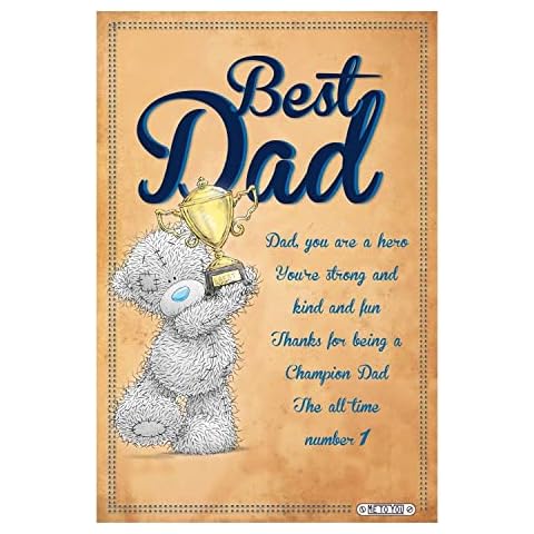 Me to You Tatty Teddy Dad Certificate Gift Cover