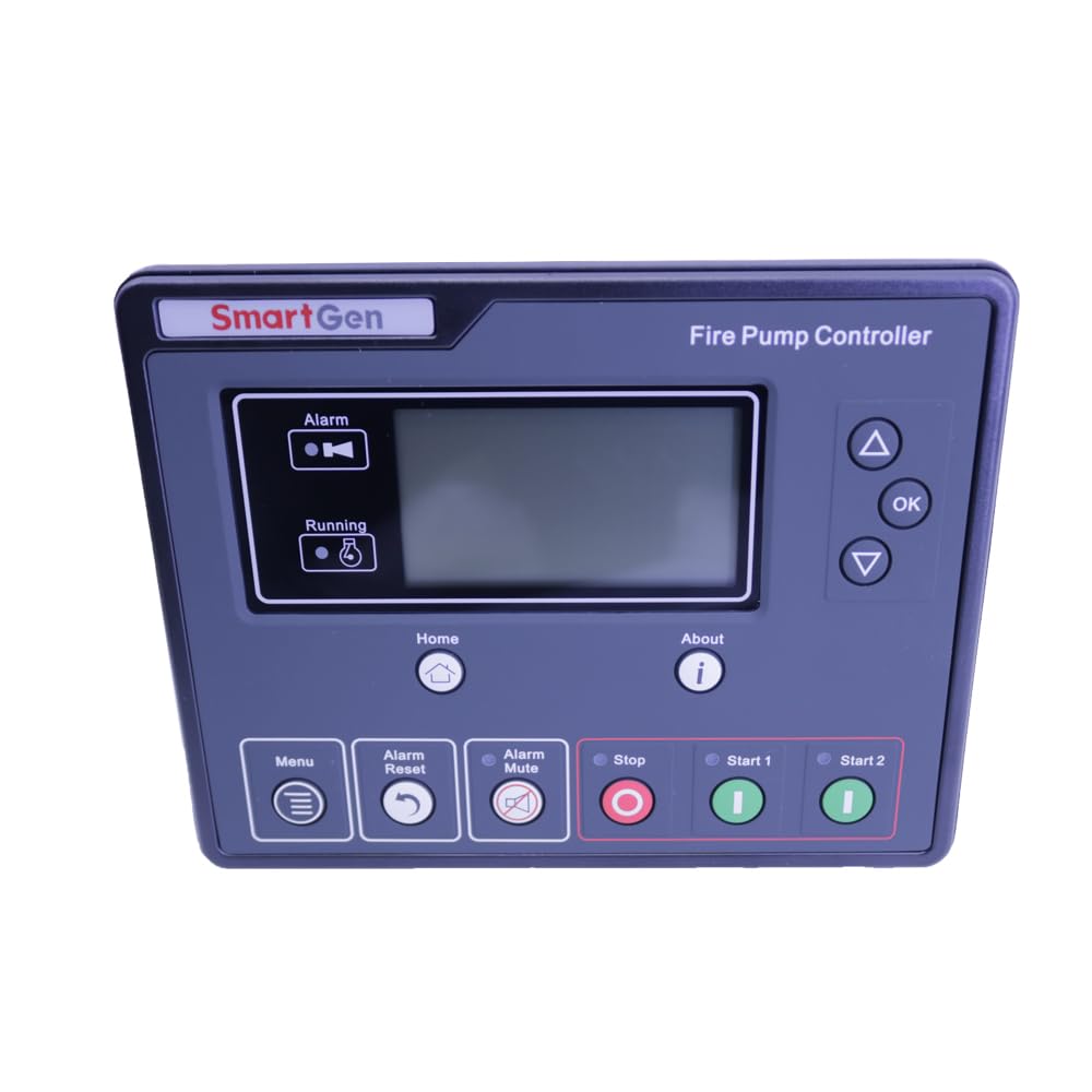 Back view of the Smartgen FPC615 Fire Pump Controller Module with wiring terminals