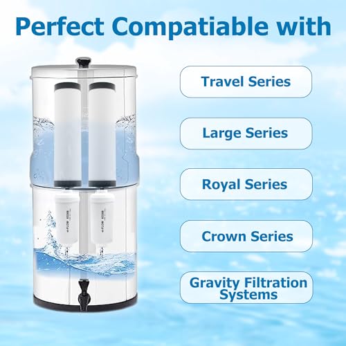 Image of Ceramic Water Filter Replacement for Berkey BB9-2 & PF-2 Fluoride Filters