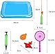 Goldge 42 Stück Angeln Spielzeug Badespielzeug Badewannenspielzeug Wasserspiel Perfekt Lernspiel Geschenk für Kinder