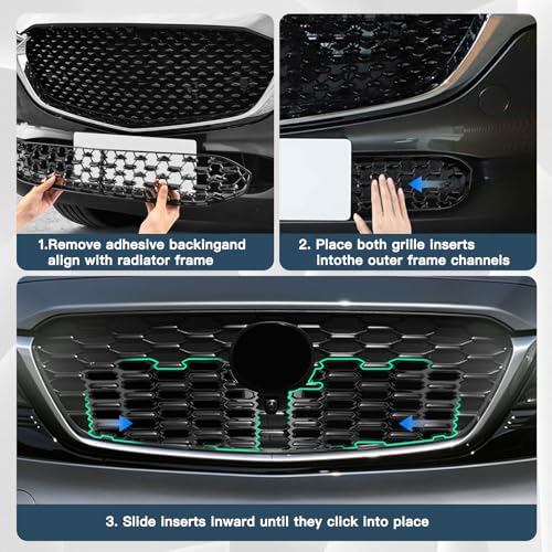 Image of Ruiya 2026 Mazda CX5 Front Grill Mesh Inserts Trims for 2026 Mazda CX-5 Accessories ABS Material Front Grille Guard Compatible with 2026 Mazda CX 5(Upper Grill Mesh)