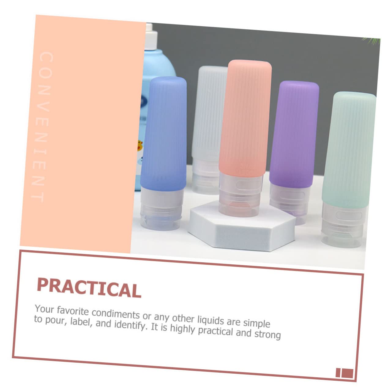 MAGICLULU 3 Set Di Contenitori Da Viaggio Colorati Flaconi Di Lozione Comprimibili Per Articoli Da Toeletta E Shampoo 4 Pezzi * 3