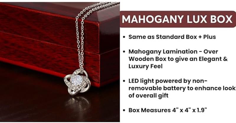 To My Daughter Necklace From Mom & Dad, Gifts for Daughter's Birthday & Christmas, Graduation With Luxury Box