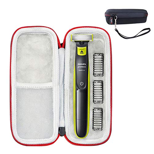 Asafez Hard Travel Case Compatible with Philips Norelco OneBlade QP2520/70 / QP2630/70 Hybrid Electric Trimmer Shaver