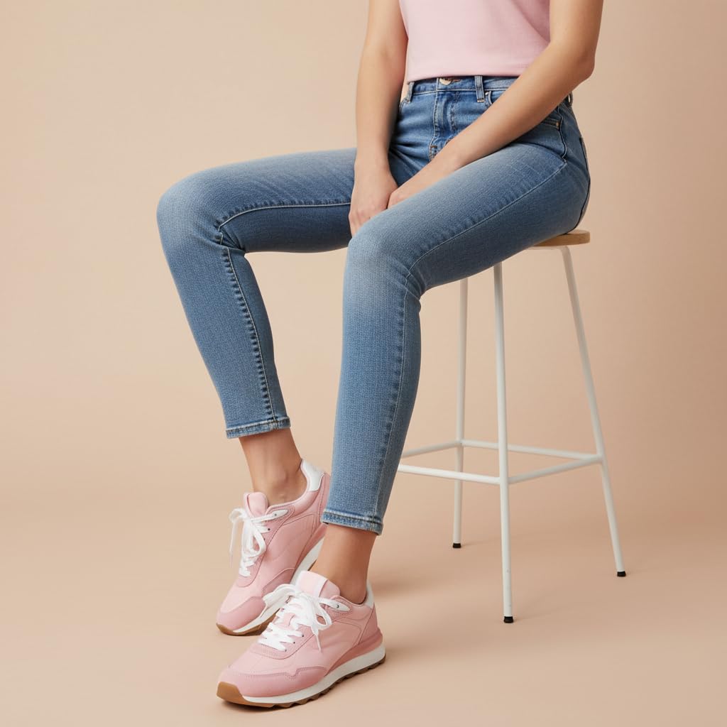 CUSHIONAIRE Zapatilla Deportiva de Nailon con Cordones Kicks para Mujer + Espuma cómoda, Anchos Anchos Disponibles