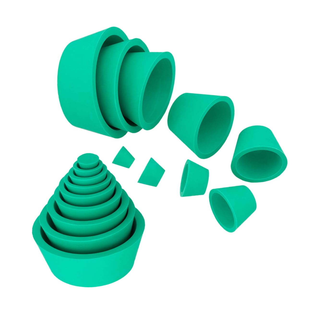 OSOLADY 2 Pack Funnel Holder Strainer for Kitchen Sink Drain Rubber Stopper Adapter Tapered Cone Laboratory Equipment