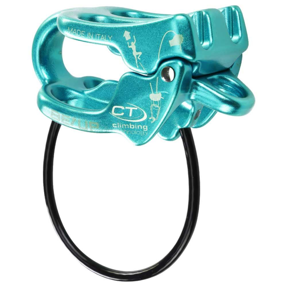 Climbing Technology BE-UP, Aquamarine, Unisex Adult Insurer/Descender, One Size