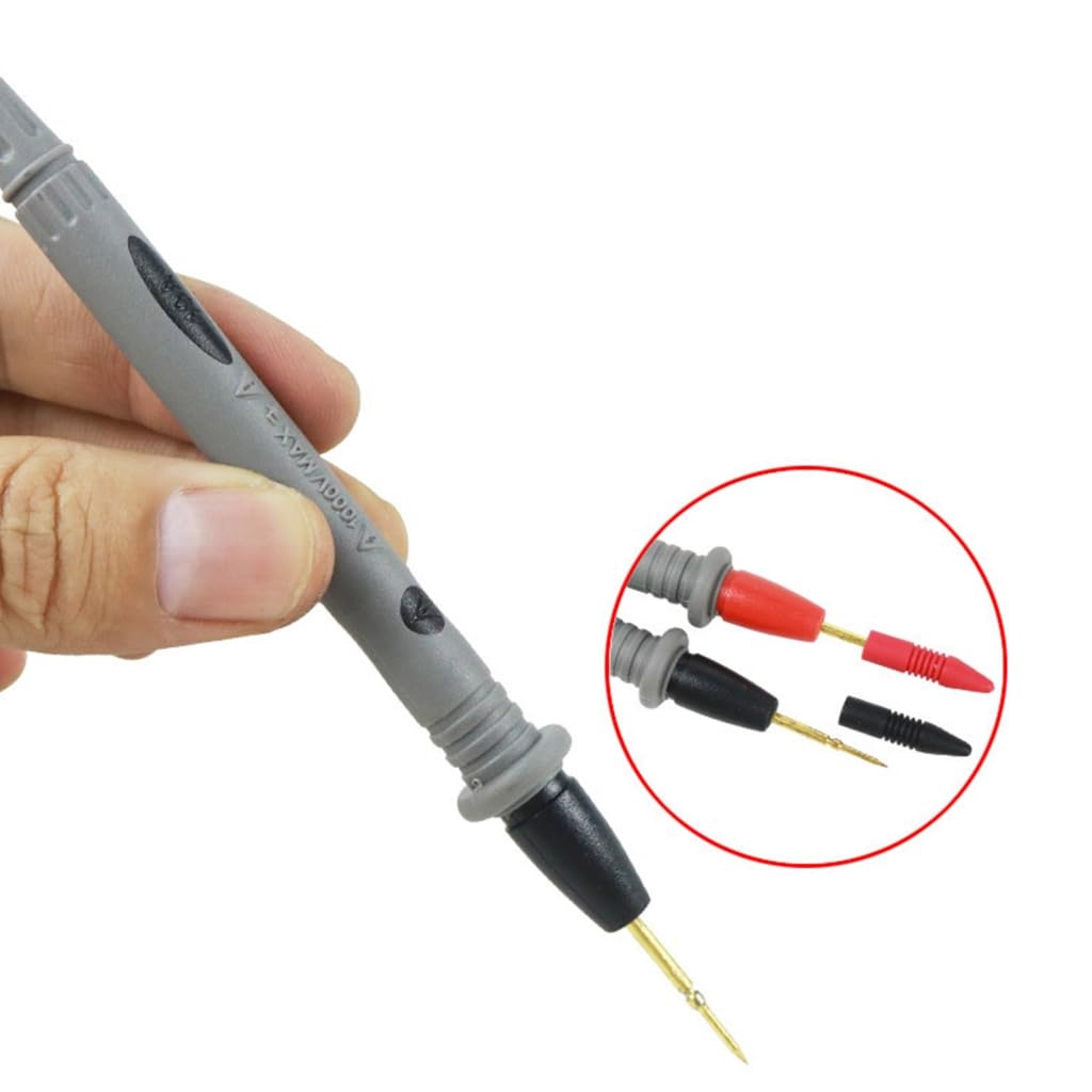 10A Sondenmessleitungen – 1000V, 70 Cm, Schwarz, Für Multimeter, IC-Tests & Kfz-Elektrik (1 Paar)