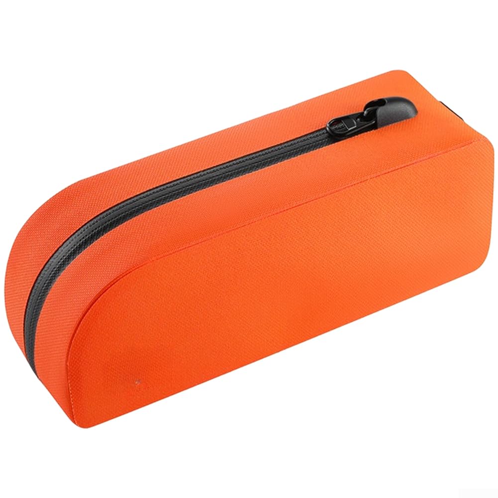 Bicycle Top Tube Bag, Waterproof Material, 0.75L Storage for Road Mountain Bike, Streamlined Design with Reflective Logo(Vibrant Orange)