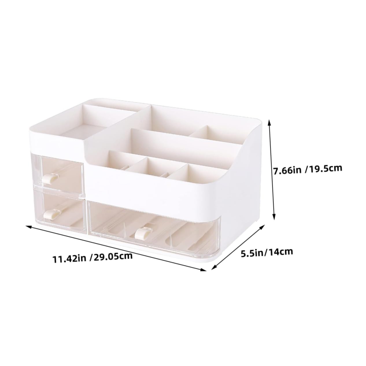 PACKOVE Portatrucchi Organizzatore Con Cassetti Trucchi Scrivania in Plastica Resistente Organizer Per Trasparente Per Vanità e