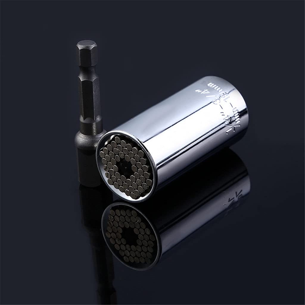 Chiave dinamometrica Set di Teste a Manicotto Universale Manicotto a Bussola Magica 7-19mm Chiave a Chiave Impugnatura Multiuso Utensili manuali Manicotto CR-v
