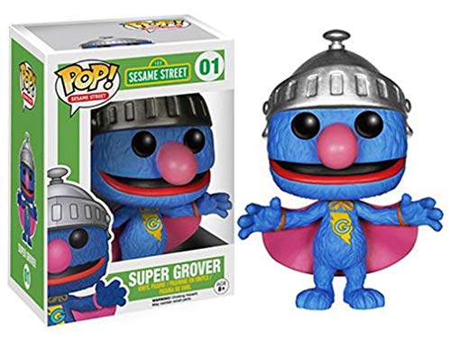 Sale Funko Pop: Tv: Sesame Street - Super Grover Vinyl Figure Protective Case