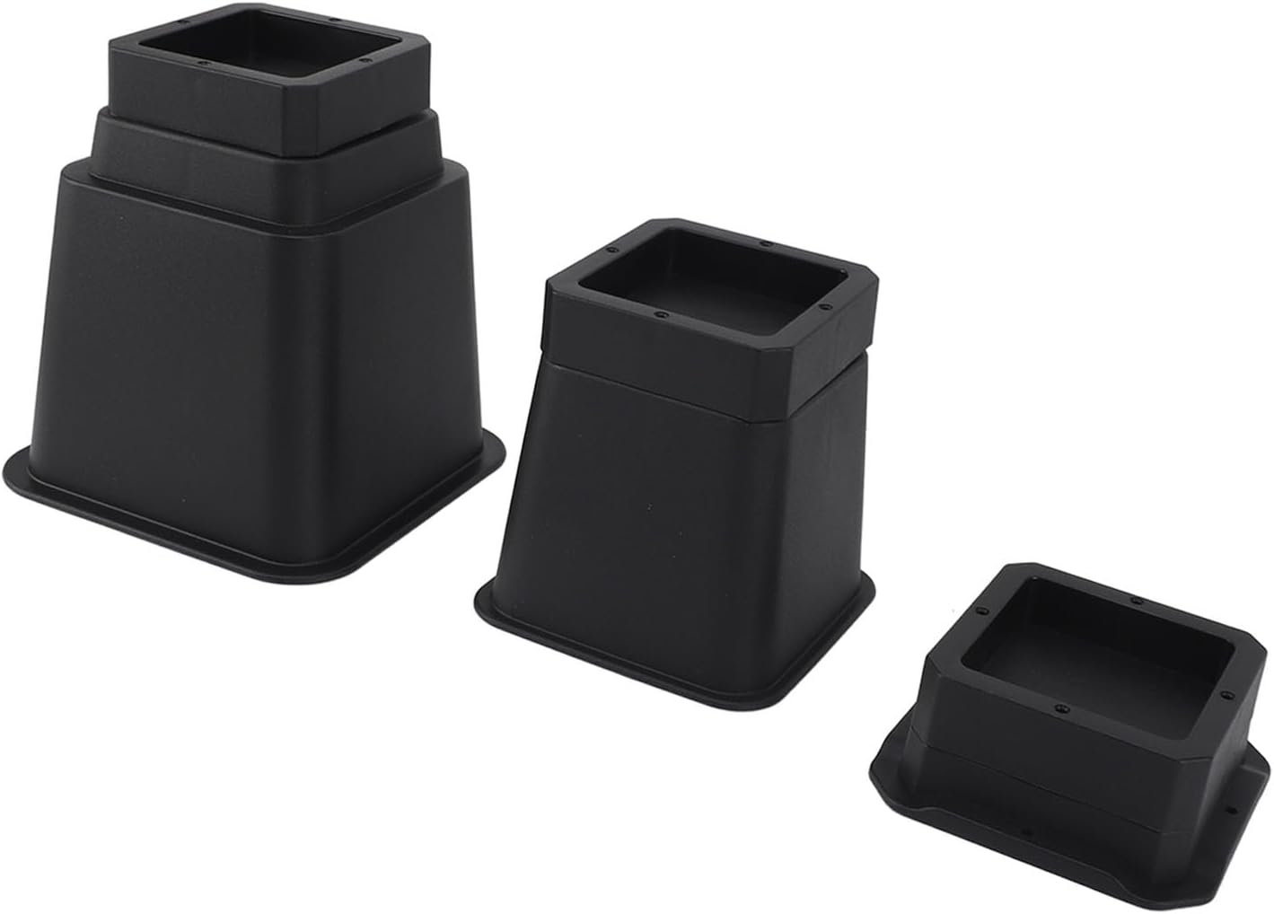Heavy Duty Bed Risers for Home and Dorm, Furniture Risers for Sofa Table Couch Chair Desk, Rubber Bed Raisers with Non - Slip Base for Extra Storage Space (Type 2)