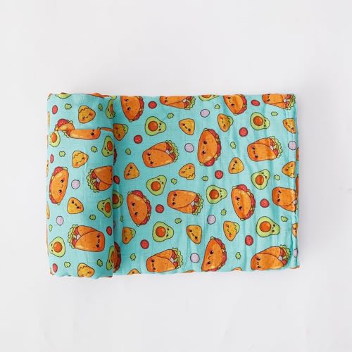 Image of Muslin Swaddle Blanket for Unisex, Soft Breathable and Skin-Friendly Baby Swaddles for Boys & Girls, Newborn Receiving Blanket, Taco Blankets Babies, Large 42 x 47 inches