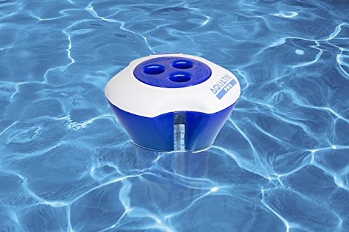 Aquatix Pro Große Pool chemischen Spender mit Thermometer, Premium Chlor Spender für Innen-& Pools, bis 7,6 cm Brom Tablet Halter, Verwendung als EIN Spa chemischen Spender – Bild 3