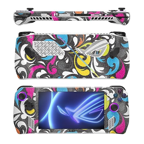 Image of MightySkins Glossy Glitter Skin Compatible with Asus ROG Ally - Swirly | Protective, Durable High-Gloss Glitter Finish | Easy to Apply, Remove, and Change Styles