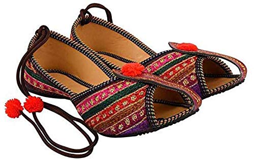 Faishon Craft Punjabi Jutti for Women's & Girls-4UK (Cream)-picture-16