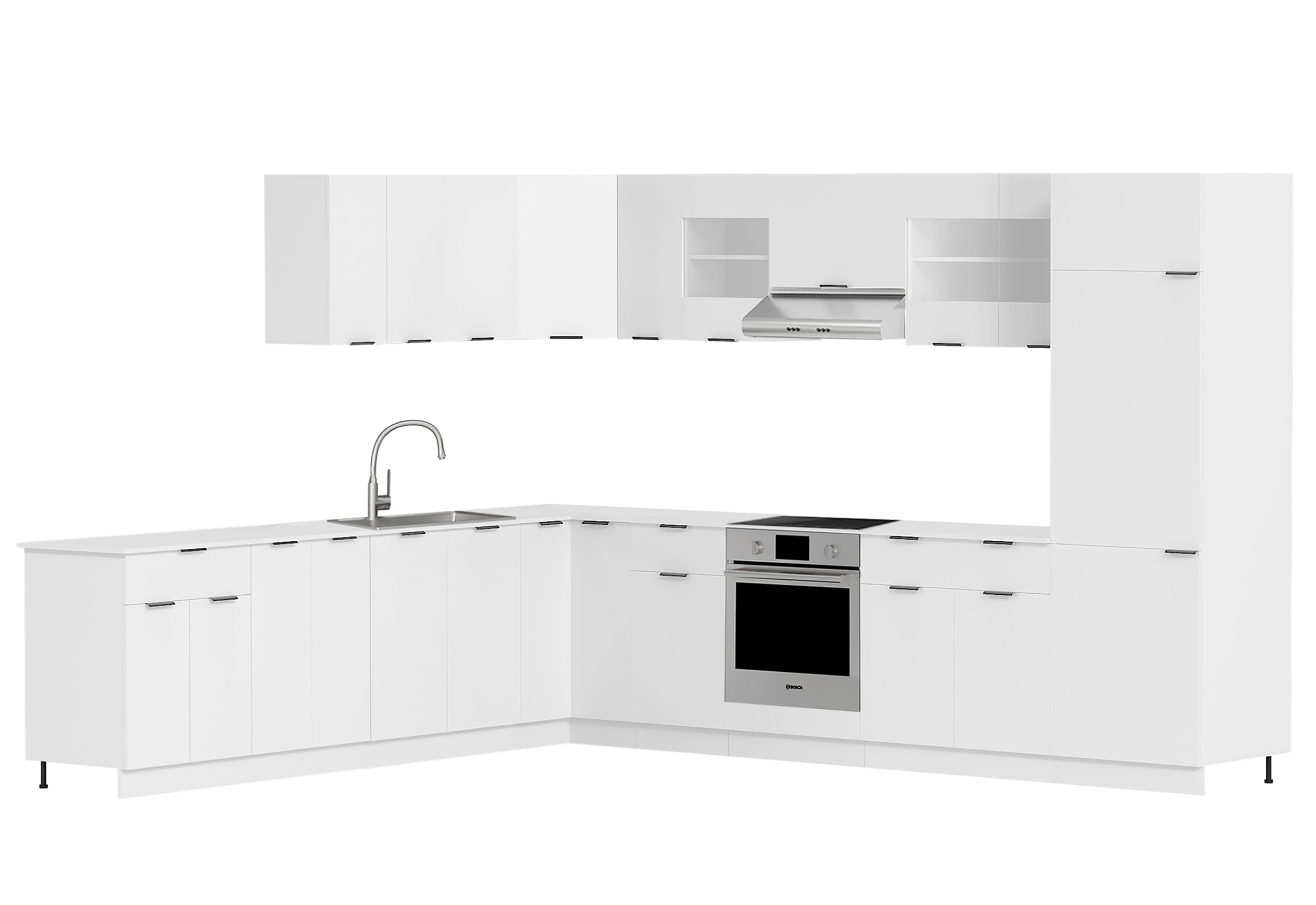 VCM Armoire de Cuisine Largeur 60 cm Tiroir Meuble Bas Cuisine Fasola Blanc