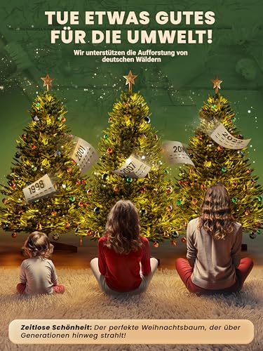 ArtiTree Künstlicher Weihnachtsbaum 100 cm – Nordfichte aus Spritzguss – Ansicht 6
